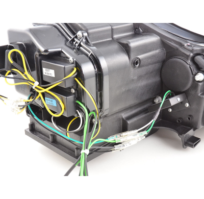 Faros Luz Diurna Porsche Cayenne 03-07 Negro