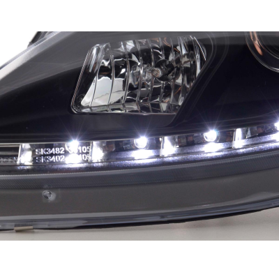 Faros Luz Diurna Seat Leon 1p 05-09 Negro