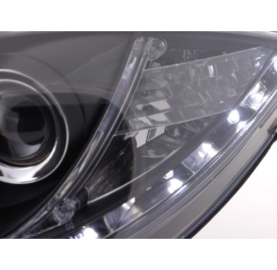 Faros Luz Diurna Seat Leon 1p 05-09 Negro