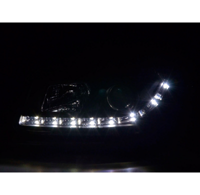 Faros Luz Diurna Seat Leon 1m 99-05 Negro