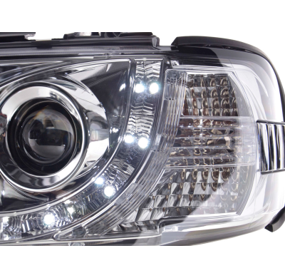 Faros Luz Diurna Vw Bus T4 96-03 Cromado