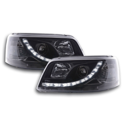 Faros Luz Diurna Vw Bus T5 03-09 Negro
