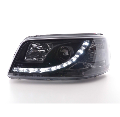 Faros Luz Diurna Vw Bus T5 03-09 Negro