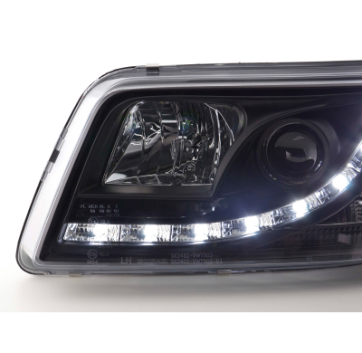 Faros Luz Diurna Vw Bus T5 03-09 Negro
