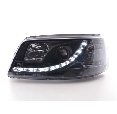 Faros Luz Diurna Vw Bus T5 03-09 Negro
