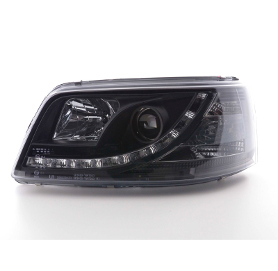Faros Luz Diurna Vw Bus T5 03-09 Negro