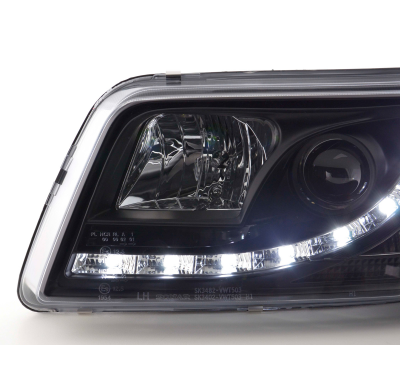 Faros Luz Diurna Vw Bus T5 03-09 Negro