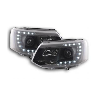 Faros Luz Diurna Homologacion R87 Vw Bus T5 Bj. Ab 2009 Negro