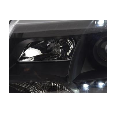 Faros Luz Diurna Homologacion R87 Vw Bus T5 Bj. Ab 2009 Negro