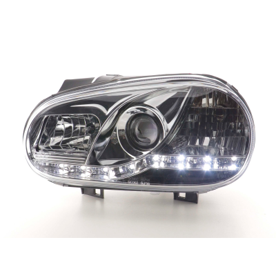 Faros Luz Diurna Vw Golf 4 1j 98-03 Cromado