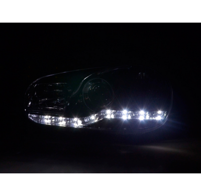 Faros Luz Diurna Vw Golf 4 1j 98-03 Cromado