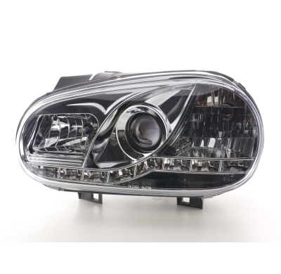 Faros Luz Diurna Vw Golf 4 1j 98-03 Cromado