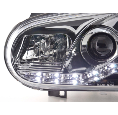 Faros Luz Diurna Vw Golf 4 1j 98-03 Cromado