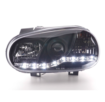Faros Luz Diurna Vw Golf 4 1j 98-03 Negro