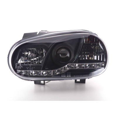 Faros Luz Diurna Vw Golf 4 1j 98-03 Negro