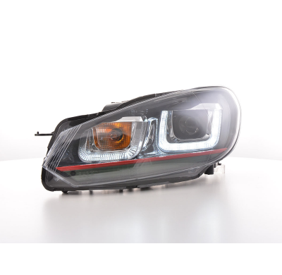 Faros Luz Diurna Vw Golf 6 08-12 Negro Gti-Look