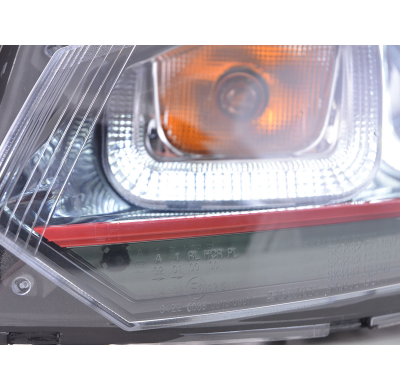 Faros Luz Diurna Vw Golf 6 08-12 Negro Gti-Look