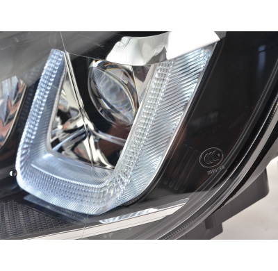 Faros Luz Diurna Led Daytime Running Light Vw Golf 6 08-12 Negro