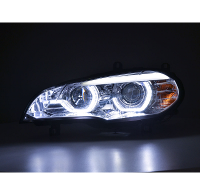 Faros Luz Diurna Para Xenon De Seriebmw X5 E70 06-10 Cromado
