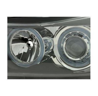 Faros Angel Eyes Bmw 3er Sedan/Touring Typ E90/E91 Bj. 05-08 Negro
