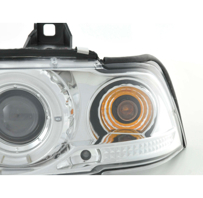Faros Angel Eyes Bmw 3er E36 Saloon 92-98 Cromado