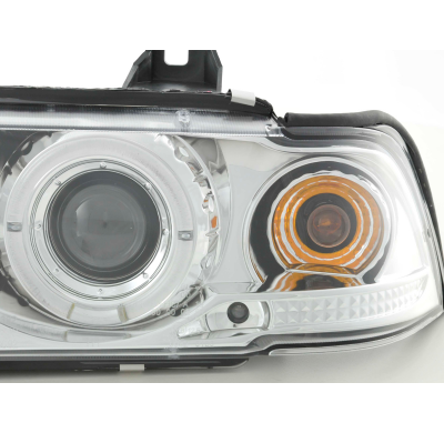 Faros Angel Eyes Bmw 3er E36 Saloon 92-98 Cromado