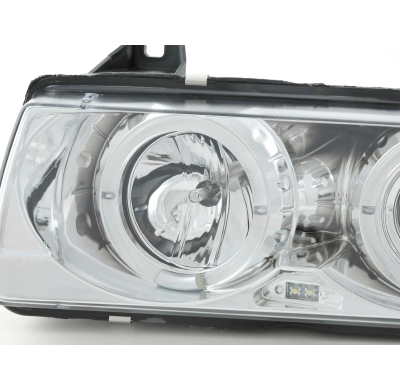 Faros Angel Eyes Bmw 3er E36 Saloon 92-98 Cromado