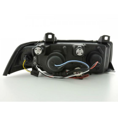 Faros Angel Eyes Bmw 3er E36 Coupe 92-98 Negro
