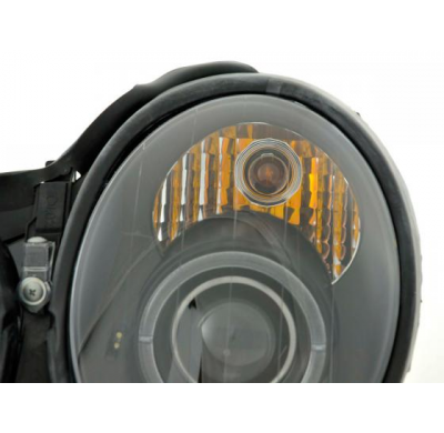 Faros Angel Eyes Mercedes Clk W208 98-02 Negro