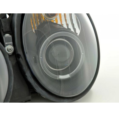 Faros Angel Eyes Mercedes Clk W208 98-02 Negro