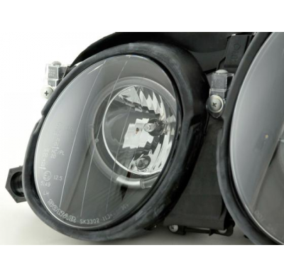 Faros Angel Eyes Mercedes Clk W208 98-02 Negro