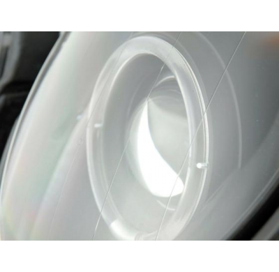 Faros Angel Eyes Mercedes Clk W208 98-02 Negro