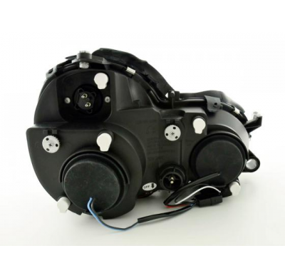 Faros Angel Eyes Mercedes Clk W208 98-02 Negro