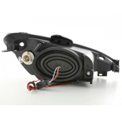 Faros Angel Eyes Peugeot 206 S16 99- 02-05 Negro