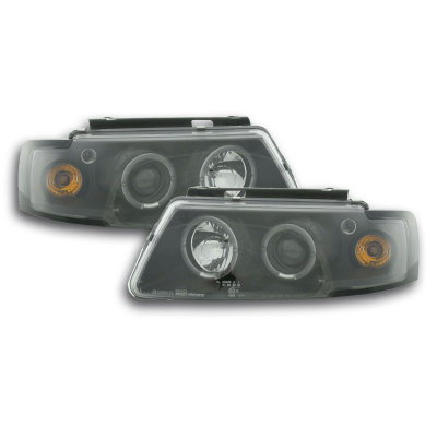 Faros Angel Eyes Vw Passat 3b 97-00 Negro