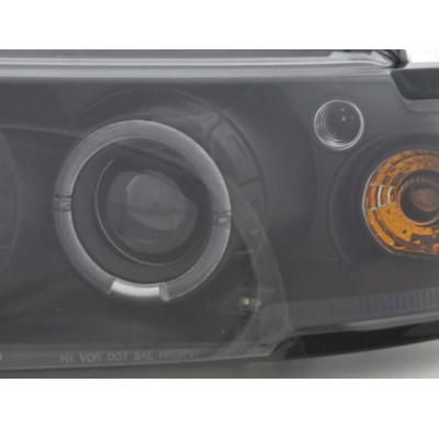 Faros Angel Eyes Vw Passat 3b 97-00 Negro