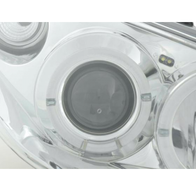 Faros Angel Eyes Peugeot 206 98-03 Cromado