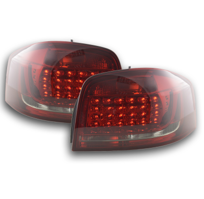 Pilotos Traseros Led Audi A3 3doors (8p) 2010-2012 Red/Negro