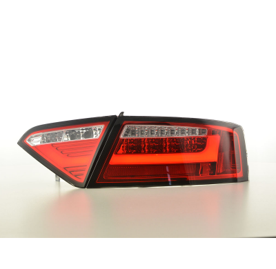 Pilotos Led Lightbar Audi A5 8t Coupe/Sportback 07-11 Red/Clear
