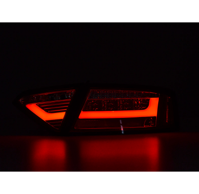 Pilotos Led Lightbar Audi A5 8t Coupe/Sportback 07-11 Red/Clear