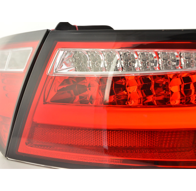 Pilotos Led Lightbar Audi A5 8t Coupe/Sportback 07-11 Red/Clear