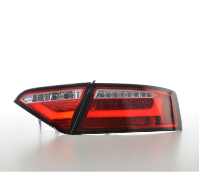 Pilotos Led Lightbar Audi A5 8t Coupe/Sportback 07-11 Red/Clear