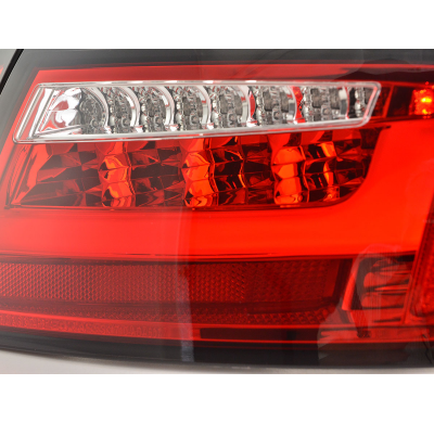 Pilotos Led Lightbar Audi A5 8t Coupe/Sportback 07-11 Red/Clear