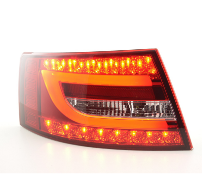Pilotos Traseros Led Audi A6 Saloon (4f) 04-08 Red/Clear