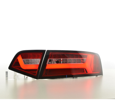 Pilotos Led Audi A6 4f Saloon 08-11 Red/Clear Con Intermitentes Dinamicos