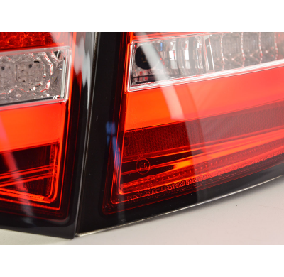 Pilotos Led Audi A6 4f Saloon 08-11 Red/Clear Con Intermitentes Dinamicos