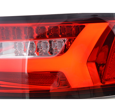 Pilotos Led Audi A6 4f Saloon 08-11 Red/Clear Con Intermitentes Dinamicos