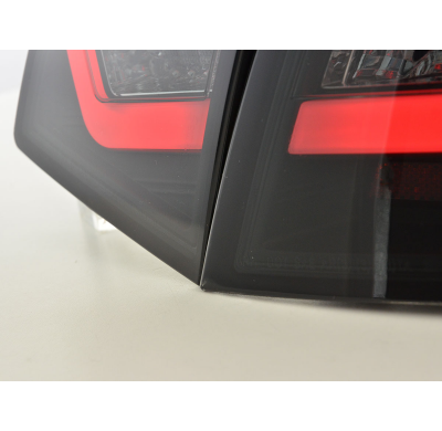 Pilotos Led Audi A6 4f Saloon 08-11 Negro Con Intermitentes Dinamicos