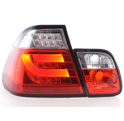 Pilotos Led Bmw 3er E46 Sedan Bj. 98-01 Rojo/Klar