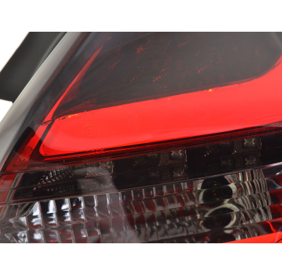 Pilotos Led Ford Focus 3 Hutchback 11-14 Rojo/Ahumado Con Intermitentes Dinamicos